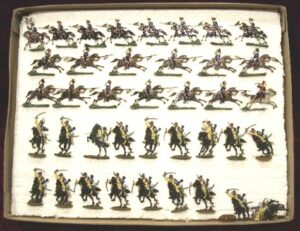 Caja de Soldados Planos de Plomo de Caballería, Principios Siglo XX